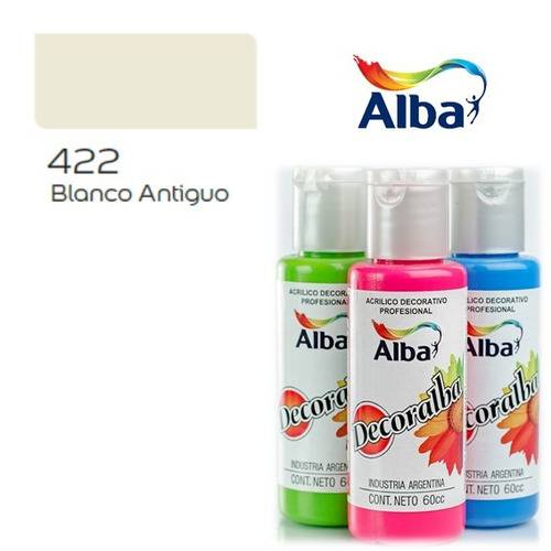 Decoralba Acrlico 60 Ml 422 - Blanco Antiguo 