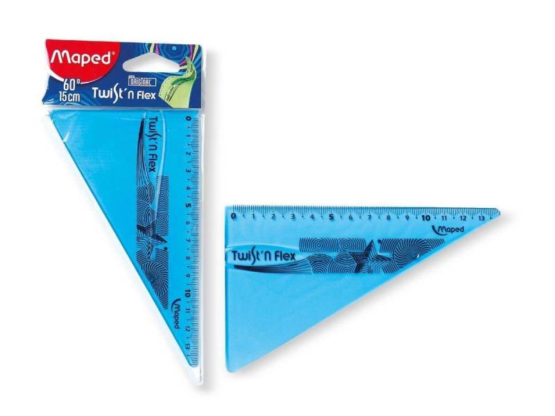 Escuadra Escolar Maped Twistn 15 Cm X 60º Ref:279410