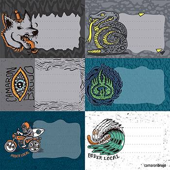 Etiqueta Escolar Mooving (2X6) Camaron Brujo 301163