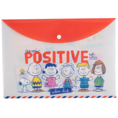 Sobre Pvc C/Boton A4 Mooving Snoopy 2342170202