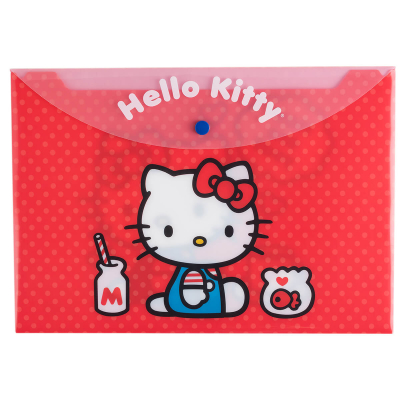Sobre Pvc C/Boton A4 Mooving Hello Kitty 1652170202