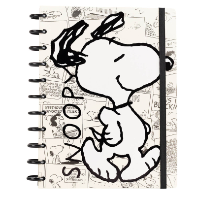 Cuaderno Mooving A4 C/Discos Snoopy 80H + Stickers 17111334 