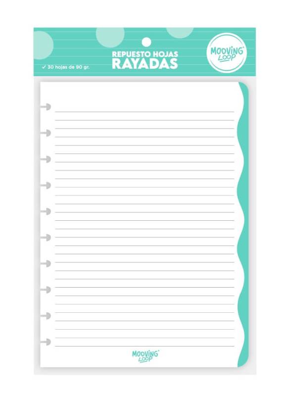 Repuesto De Cuaderno Mooving Loop A5 X 30H Rayado 1722011
