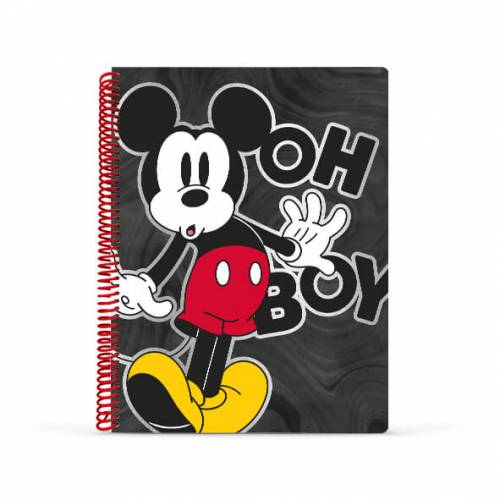 Cuaderno Mooving 29,7 C/esp T/semi Rgida 80 Hjs Raya Mickey Mouse 8121