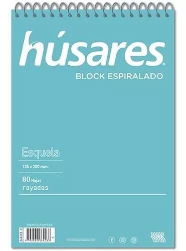 Block Husares 6403 C/Espiral A5 X 80 Hjs Rayado