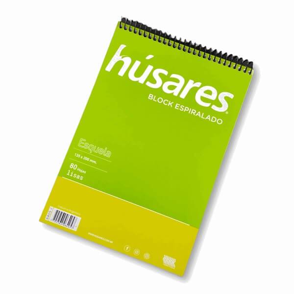 Block Husares 6405 C/Espiral A5 X 80 Hjs Liso