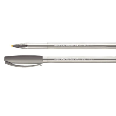 Boligrafo Faber Trilux 1Mm Plata Caja X 12 Un