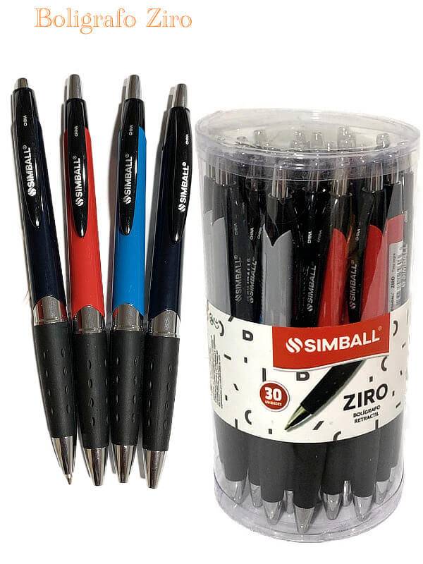 Boligrafo Simball Ziro Retractil Azul