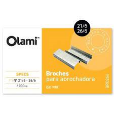 Broche Olami Metal 26/6 X 1000