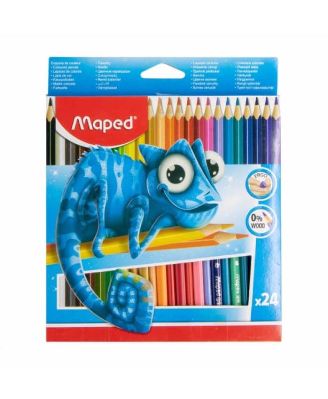 Lapices De Colores Maped Largos X 24