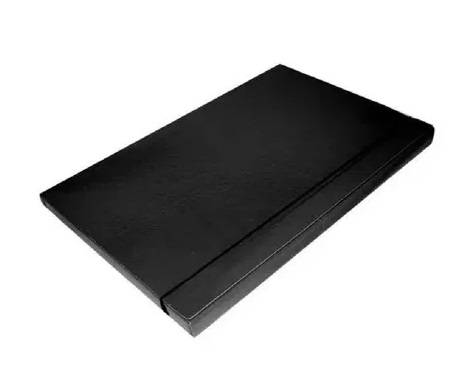 Carpeta Fibra Negra 35X50 C/Elast Lomo 2.5 Cm