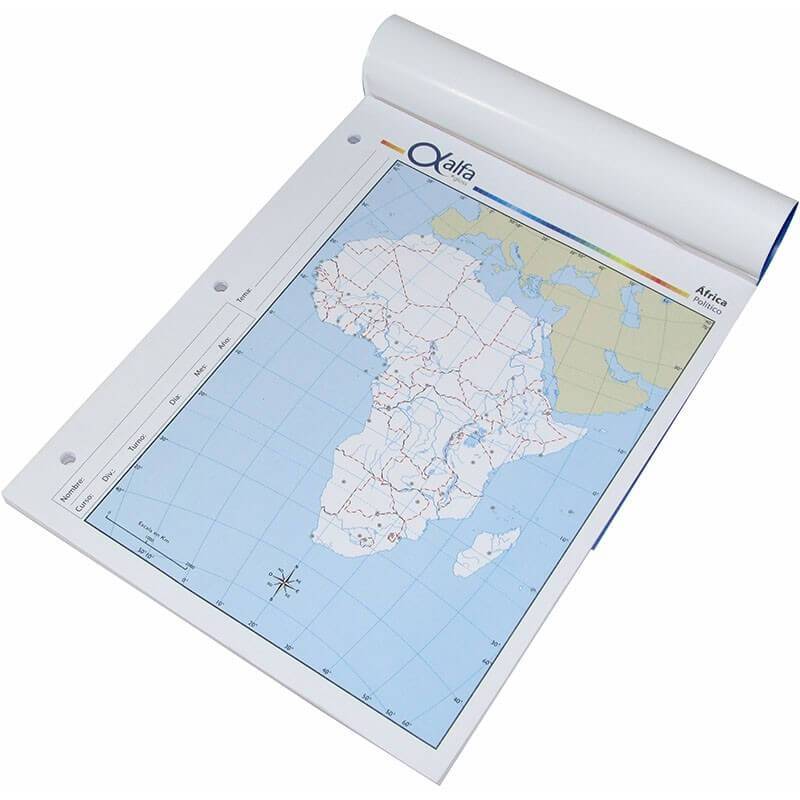 Mapa Alfa N°3 Político África 40 Hjs
