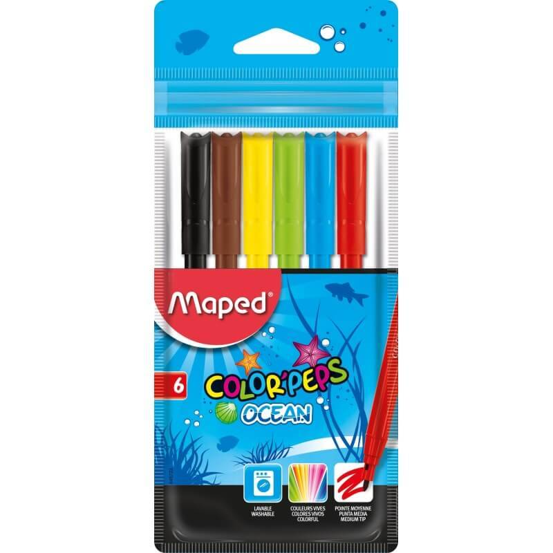 Marcadores Maped Ocean X 6 Colores Ref: 845723