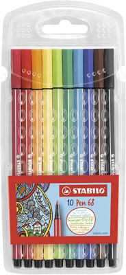 Marcadores Stabilo Point 68 Estuche X 10 Unid