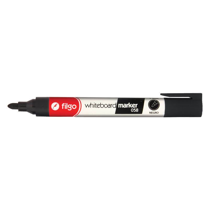 Marcador Filgo 058 P/Pizarra Blanca Pta Red Negro