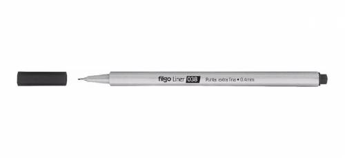 Microfibra Filgo 038 Line 0.4mm Negro Caja X 10 Unid