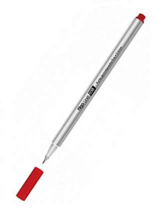 Microfibra Filgo 038 Line 0.4Mm Rojo Caja X 10 Unid