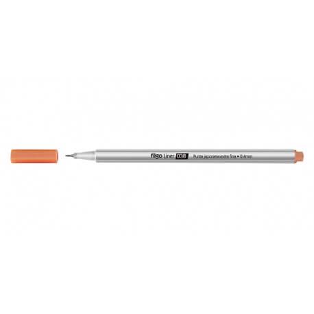 Microfibra Filgo 038 Line 0.4Mm Naranja Caja X 10 Unid