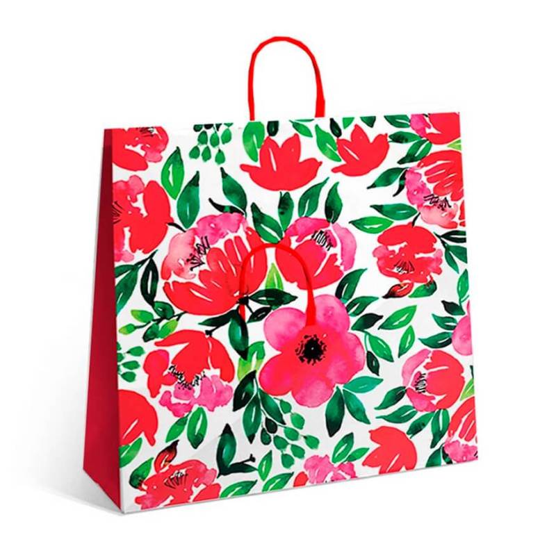 Bolsa P/Regalo Romipack Flores Acuarelas 36X39