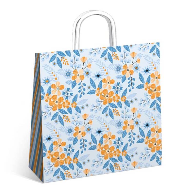 Bolsa P/Regalo Romipack Lines Flowers 36X39