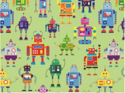 Papel Plastificado Muresco X 10 Unid Robotitos 3894