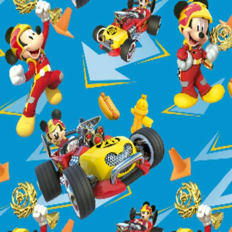 Papel Plastificado Muresco X 10 Unid Mickey Road 3813
