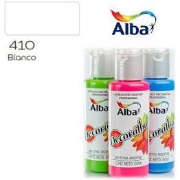 Decoralba Acrílico 60 Ml 410 - Blanco