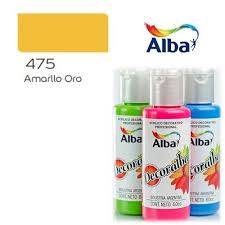 Decoralba Acrílico 60 Ml 475 - Amarillo Oro