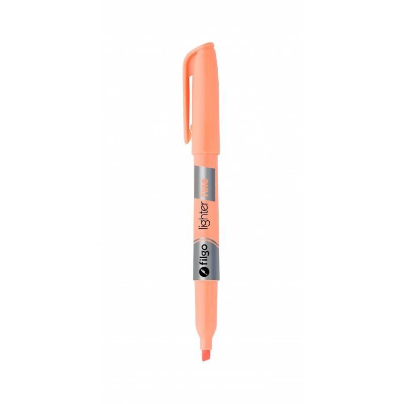Resaltador Filgo Lighter Fine Pastel Naranja Pta Biselada