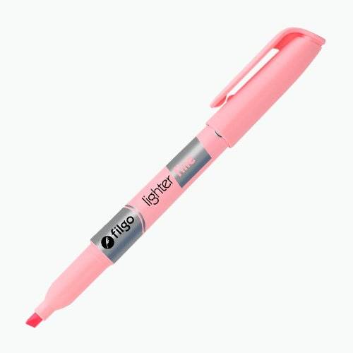 Resaltador Filgo Lighter Fine Pastel Rosa Pta Biselada