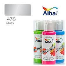 Decoralba Acrílico 60 Ml 478 - Plata
