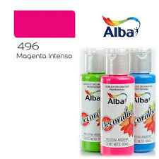 Decoralba Acrílico 60 Ml 496 - Magenta Cromatico