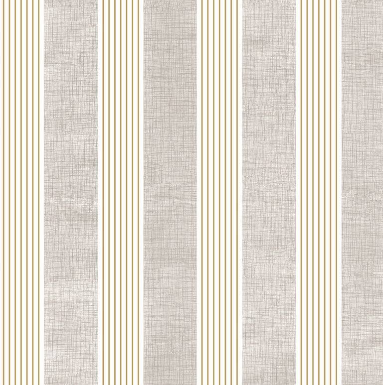 Rollo Autoadhesivo Oritec Rayas Gris Y Oro X 10 Mts