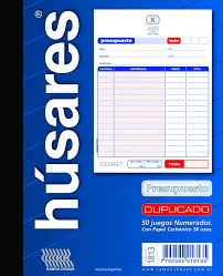 Talonario Húsares Duplicado 1813 Presupuesto X 50 