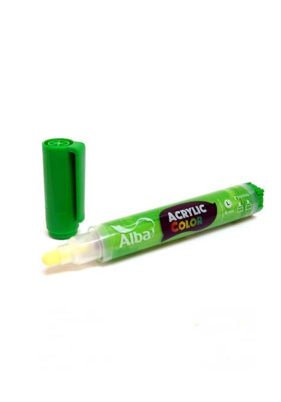 Marcador Acrilico Alba L 6Mm 457 Verde Medio