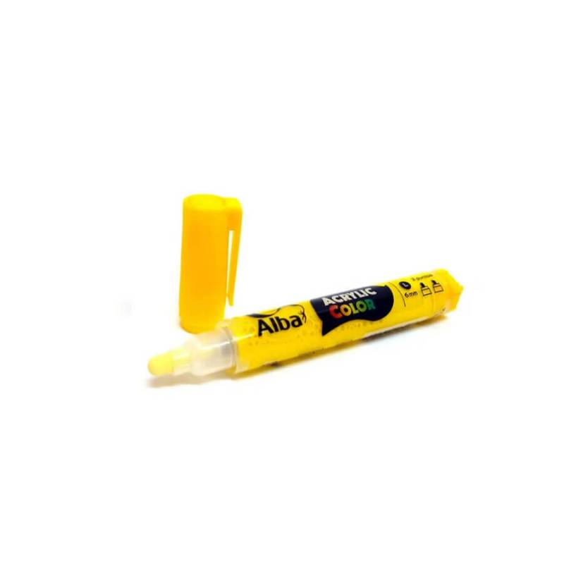 Marcador Acrilico Alba L 6Mm 474 Amarillo Medio