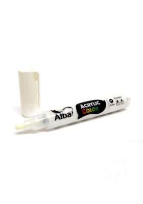 Marcador Acrilico Alba M 4Mm 410 Blanco