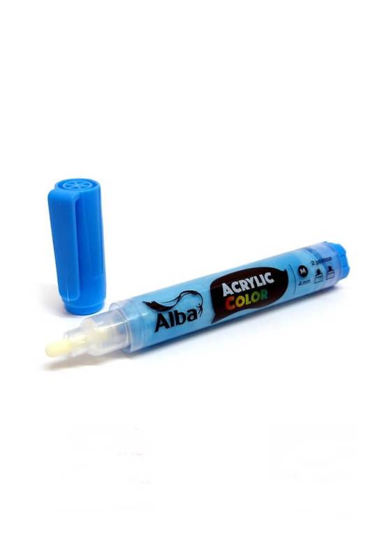 Marcador Acrilico Alba M 4Mm 444 Cyan