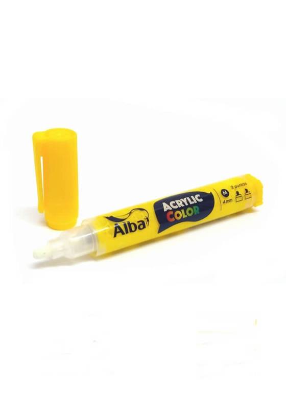 Marcador Acrilico Alba M 4Mm 474 Amarillo Medio