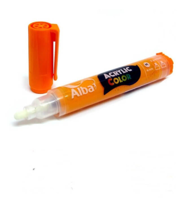 Marcador Acrilico Alba M 4Mm 482 Naranja