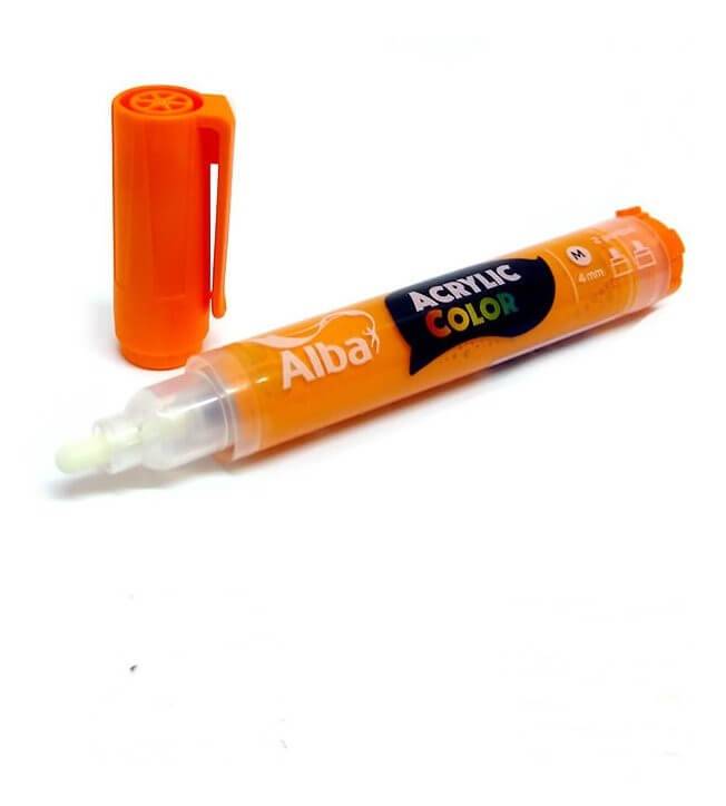 Marcador Acrilico Alba M 4Mm 482 Naranja