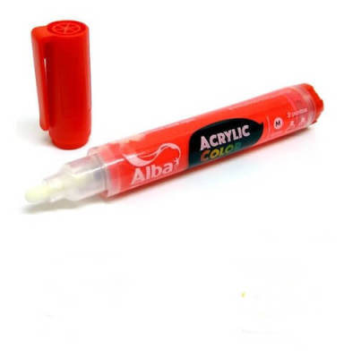 Marcador Acrilico Alba M 4Mm 486 Rojo