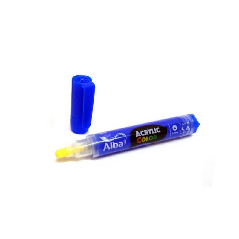Marcador Acrilico Alba L 6Mm 447 Azul Noche
