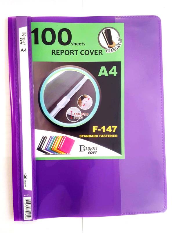 Carpeta Base Opaca T/Transp C/Suj Dunson A4 F147 Lila Paq X 12 Unid