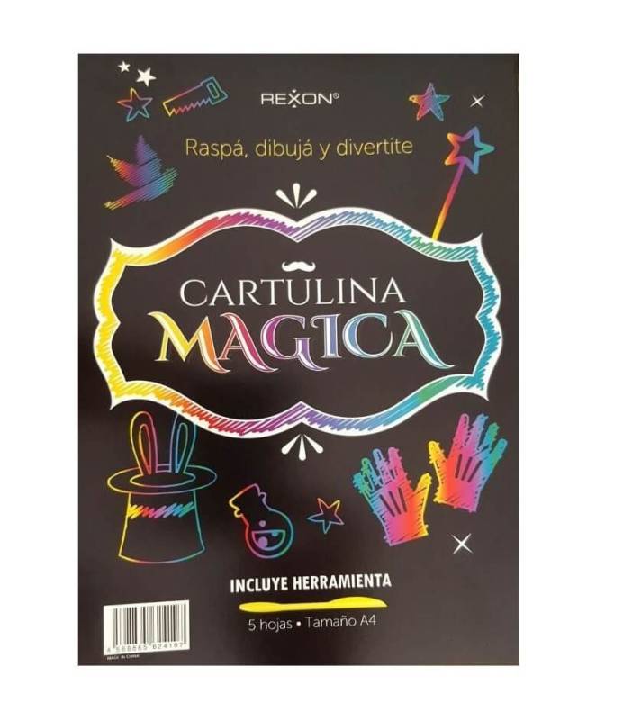 Cartulina Mágica Rexon A4 C/Lapiz