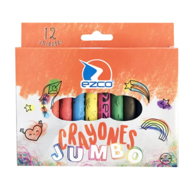 Crayones Ezco Jumbo X 12 Colores