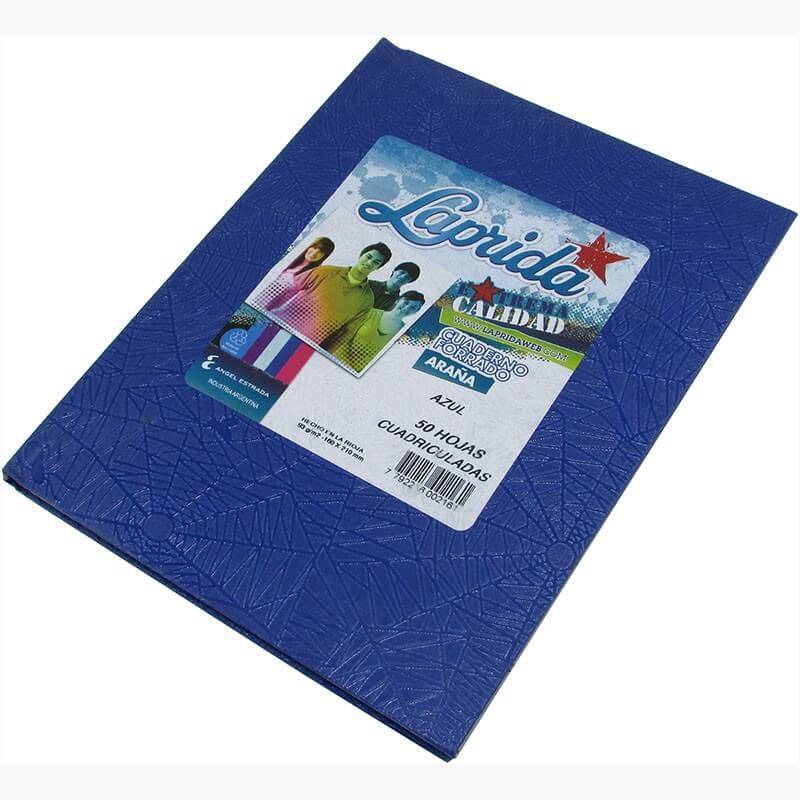 Cuaderno Laprida Forrado T/D 50 Hjs Cuadriculado Azul
