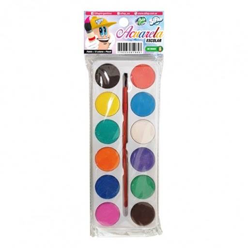 Acuarela Sifap Escolar X 12 Colores