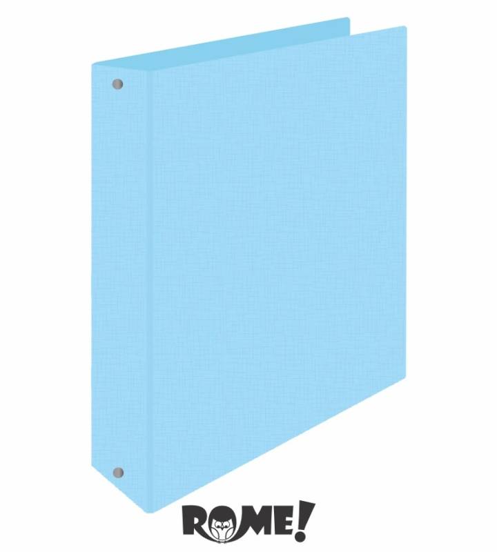 Carpeta 2Ø40Mm Rome A4 72504 Text Lino Celeste