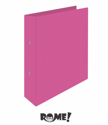 Carpeta 2Ø40Mm Rome A4 72504 Text Lino Fucsia